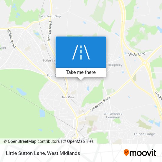 Little Sutton Lane map