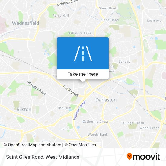 Saint Giles Road map