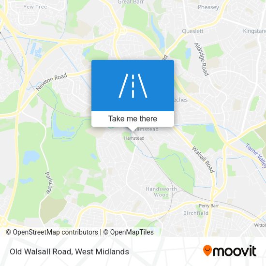 Old Walsall Road map