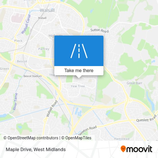 Maple Drive map