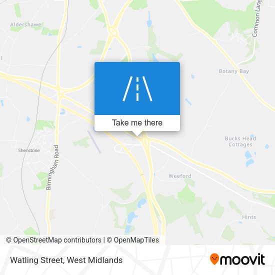 Watling Street map