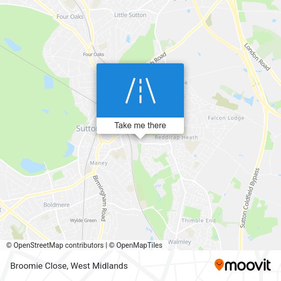 Broomie Close map