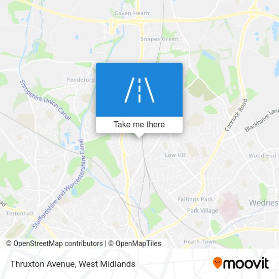 Thruxton Avenue map
