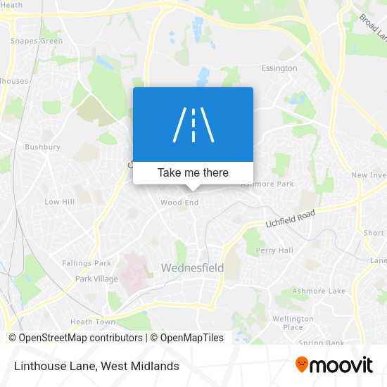 Linthouse Lane map