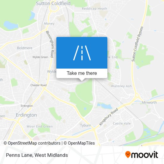 Penns Lane map