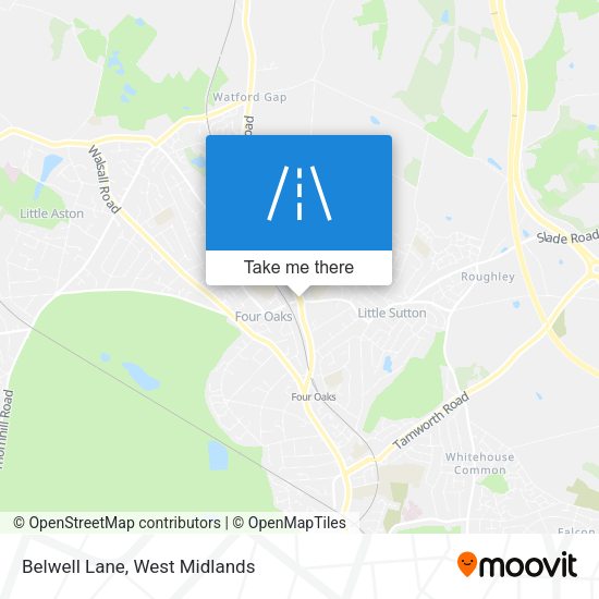 Belwell Lane map