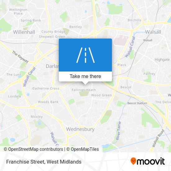 Franchise Street map