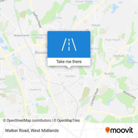 Walker Road map