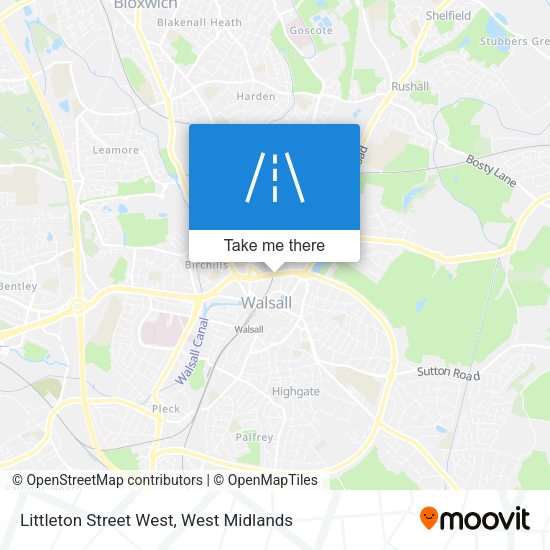 Littleton Street West map