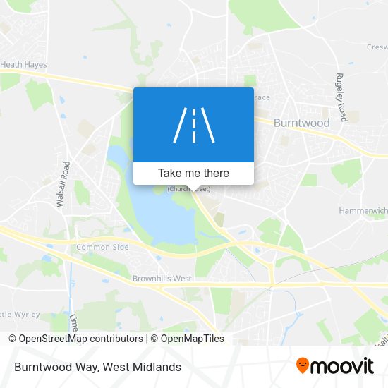 Burntwood Way map