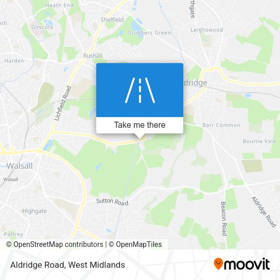 Aldridge Road map
