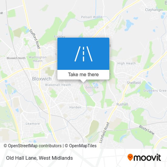 Old Hall Lane map