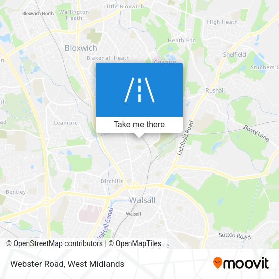 Webster Road map