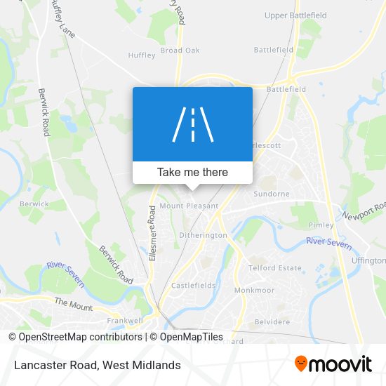 Lancaster Road map