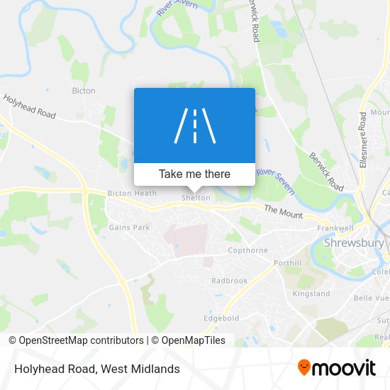 Holyhead Road map