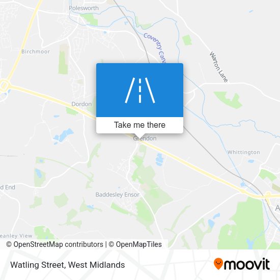 Watling Street map