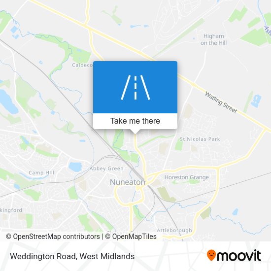 Weddington Road map