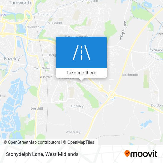 Stonydelph Lane map