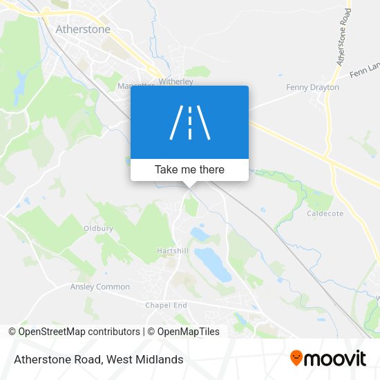 Atherstone Road map
