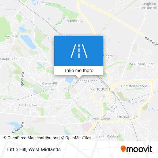 Tuttle Hill map