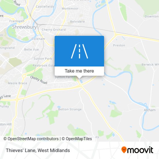 Thieves' Lane map