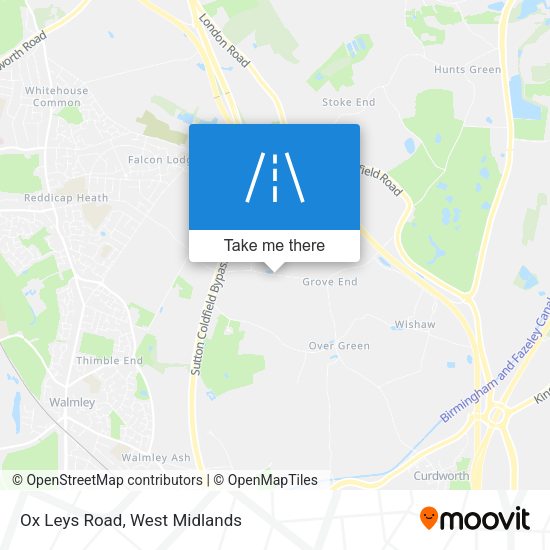Ox Leys Road map