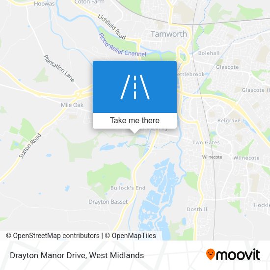 Drayton Manor Drive map