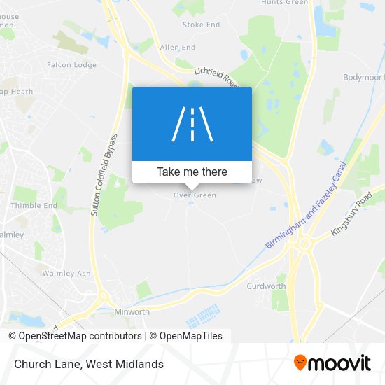 Church Lane map