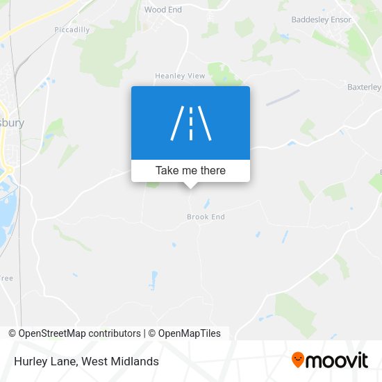 Hurley Lane map
