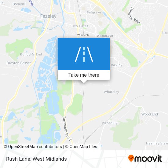 Rush Lane map