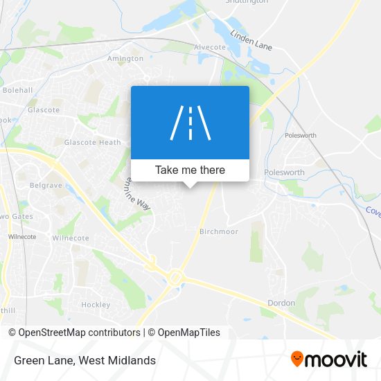 Green Lane map