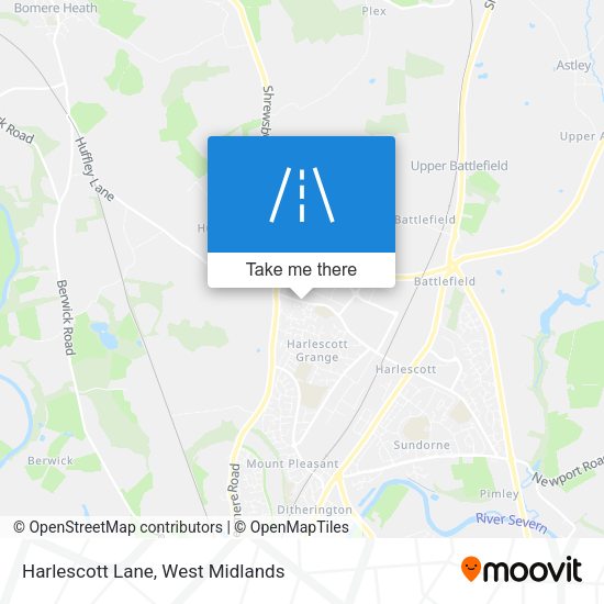 Harlescott Lane map