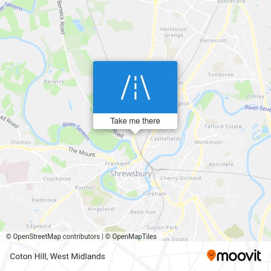 Coton Hill map