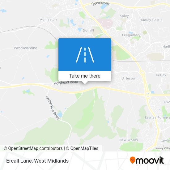 Ercall Lane map