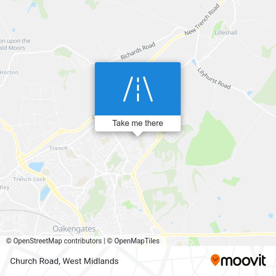 Church Road map