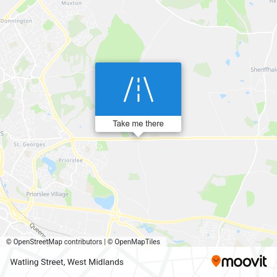 Watling Street map