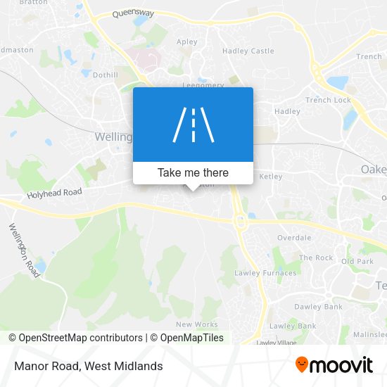 Manor Road map