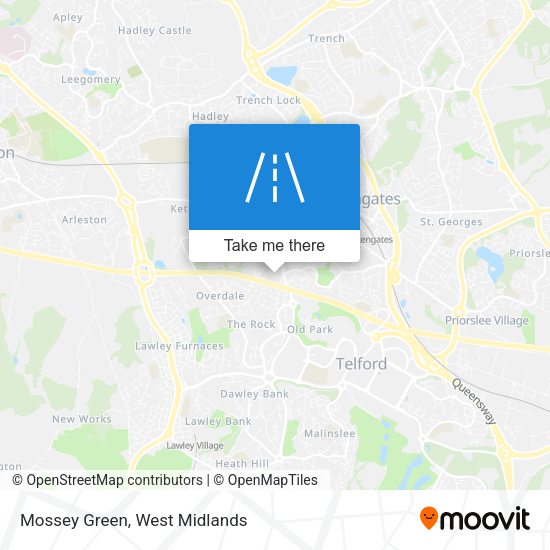 Mossey Green map