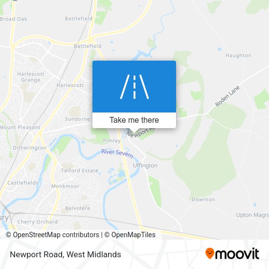 Newport Road map