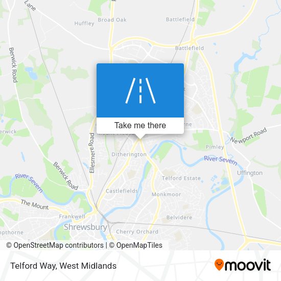 Telford Way map