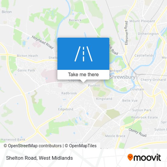 Shelton Road map