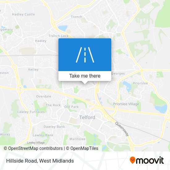 Hillside Road map