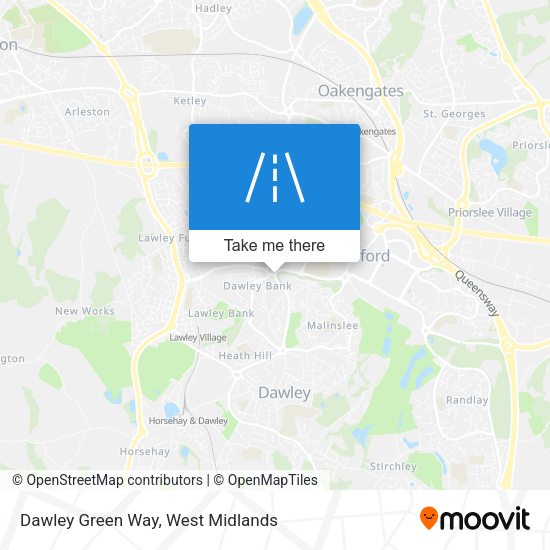 Dawley Green Way map
