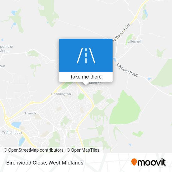 Birchwood Close map