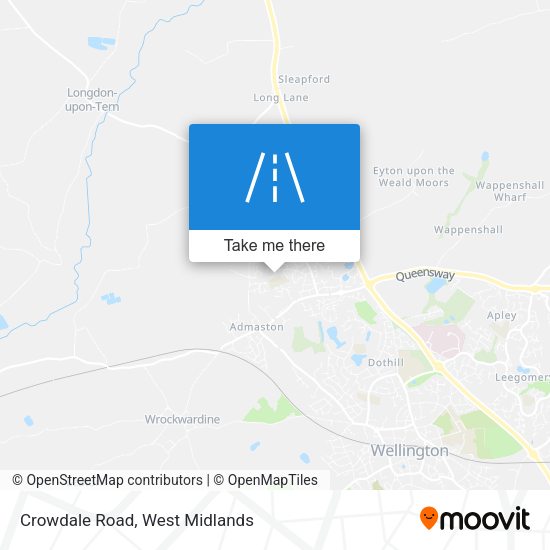 Crowdale Road map