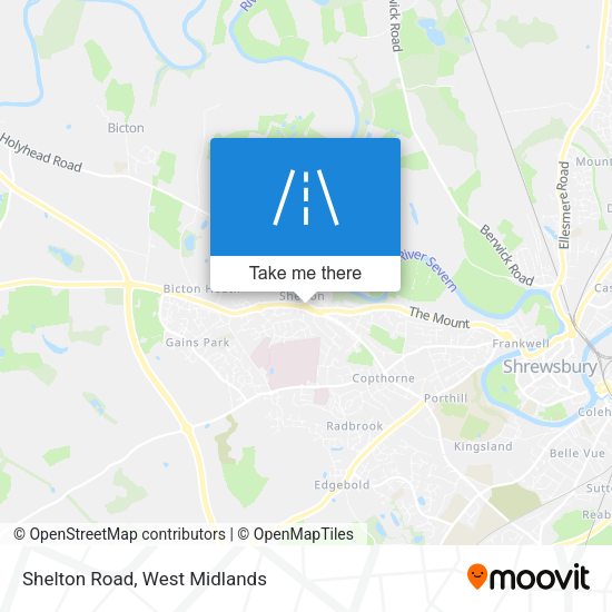 Shelton Road map