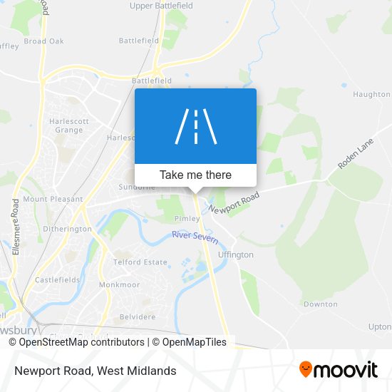 Newport Road map