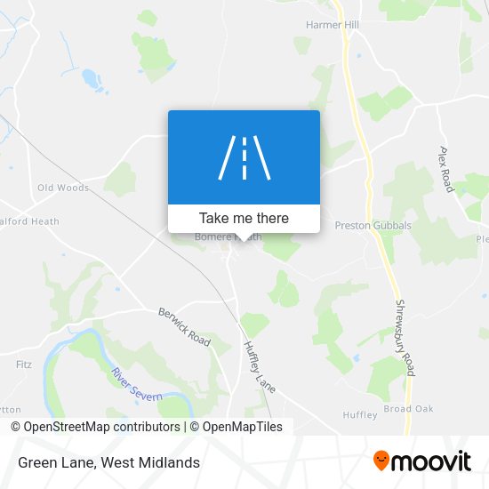 Green Lane map