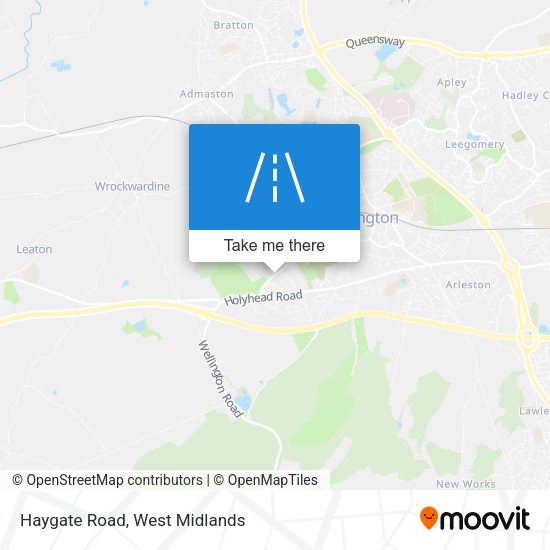Haygate Road map