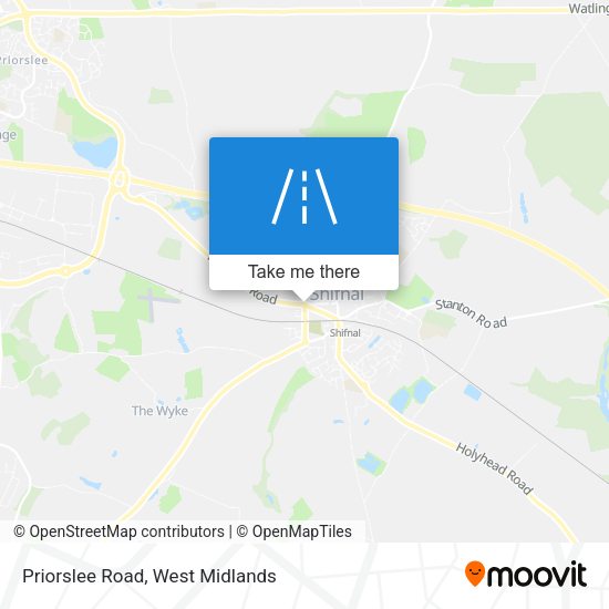 Priorslee Road map